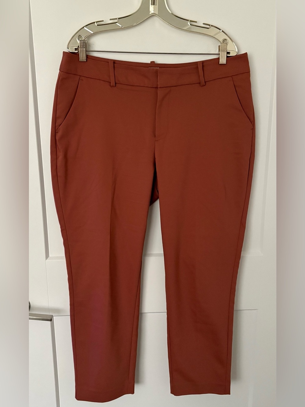 ✨ A New Day Rust Terracotta Cropped Ankle Pants - Size XL